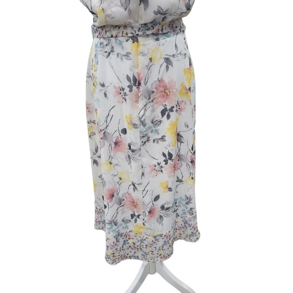 Nicole Miller‎ Womens Spring Floral Print Sleeveless Maxi Dress Size 8 - Picture 11 of 16